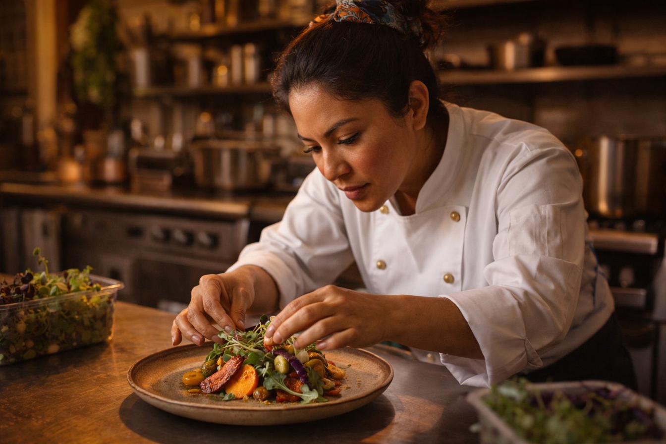 Chef creating culinary art - Culinary Arts