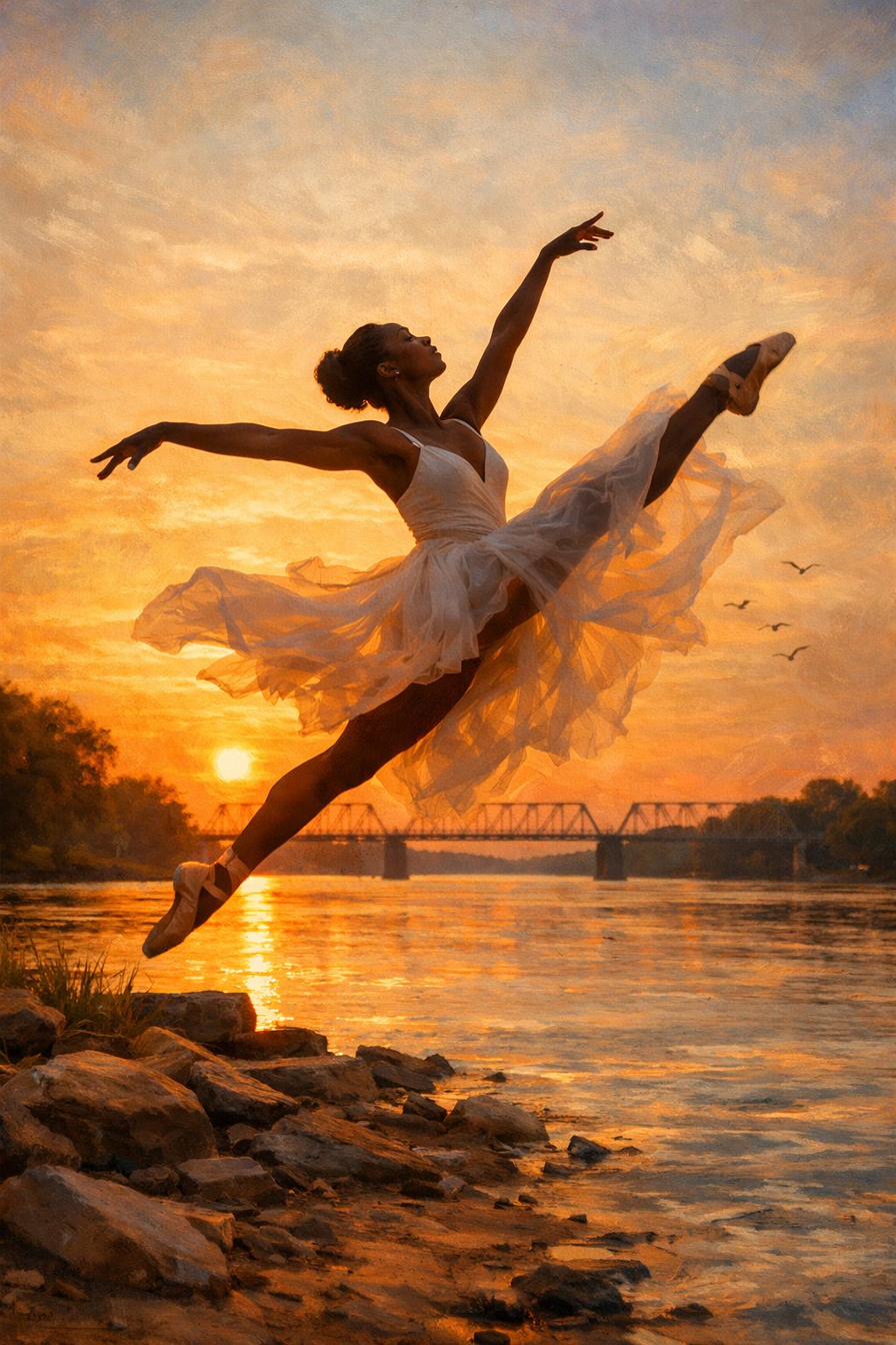 Ballet dancer at Delaware River - Dance Arts